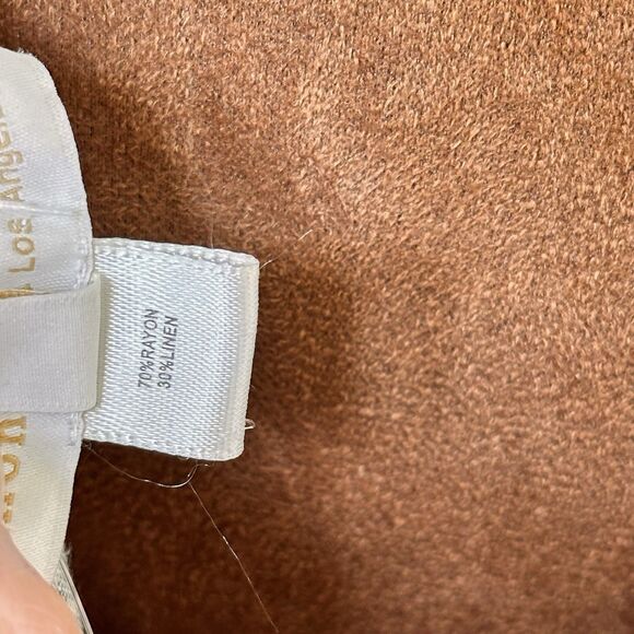 Linen Tropical Hawaiian Floral Vacation Summer Dress Sleeveless M Green Orange - Picture 11 of 11